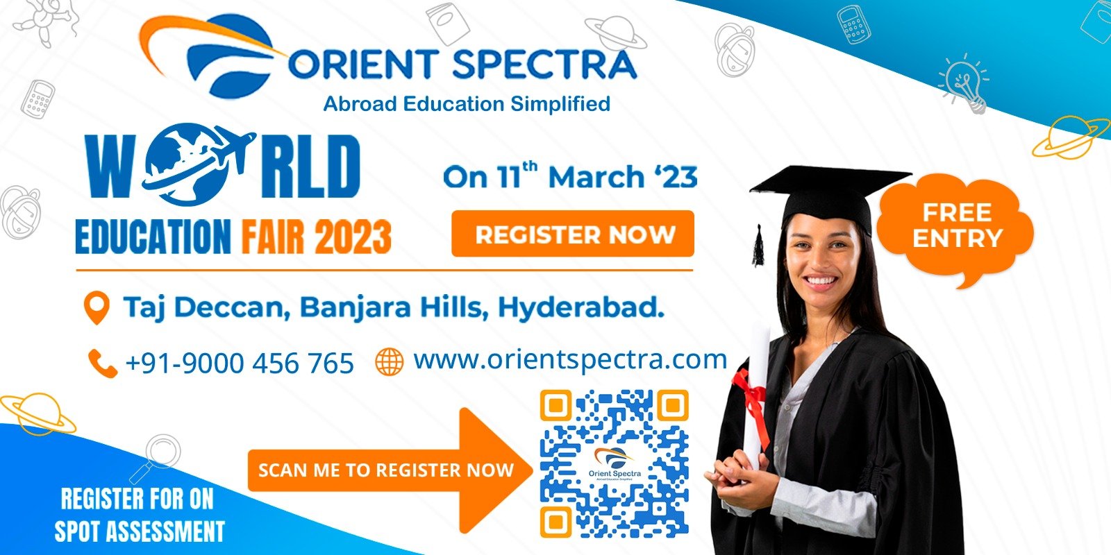 WORLD EDUCATION FAIR 2023 – Taj Deccan, Hyderabad