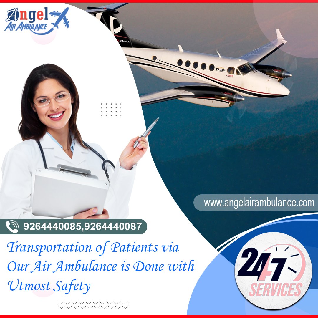 Air and Train Ambulance Service in Patna from Angel at an Affordable Price