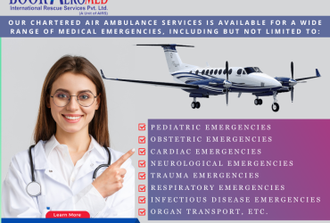 Book Aeromed Air Ambulance Service in Bangalore-Best One