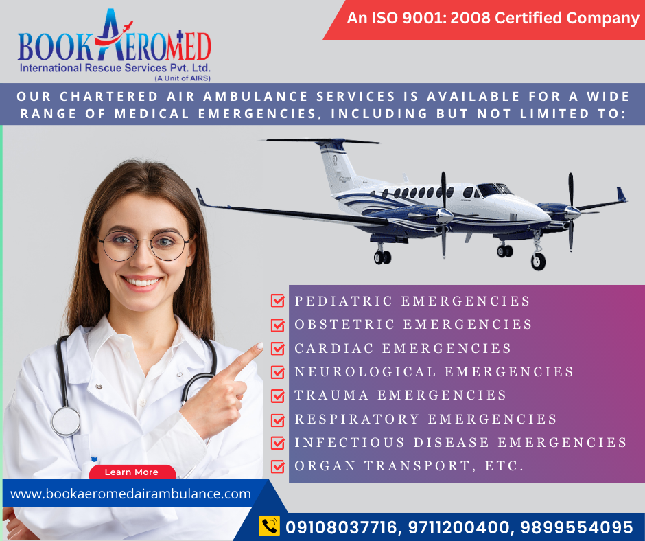 Book Aeromed Air Ambulance Service in Bangalore-Best One