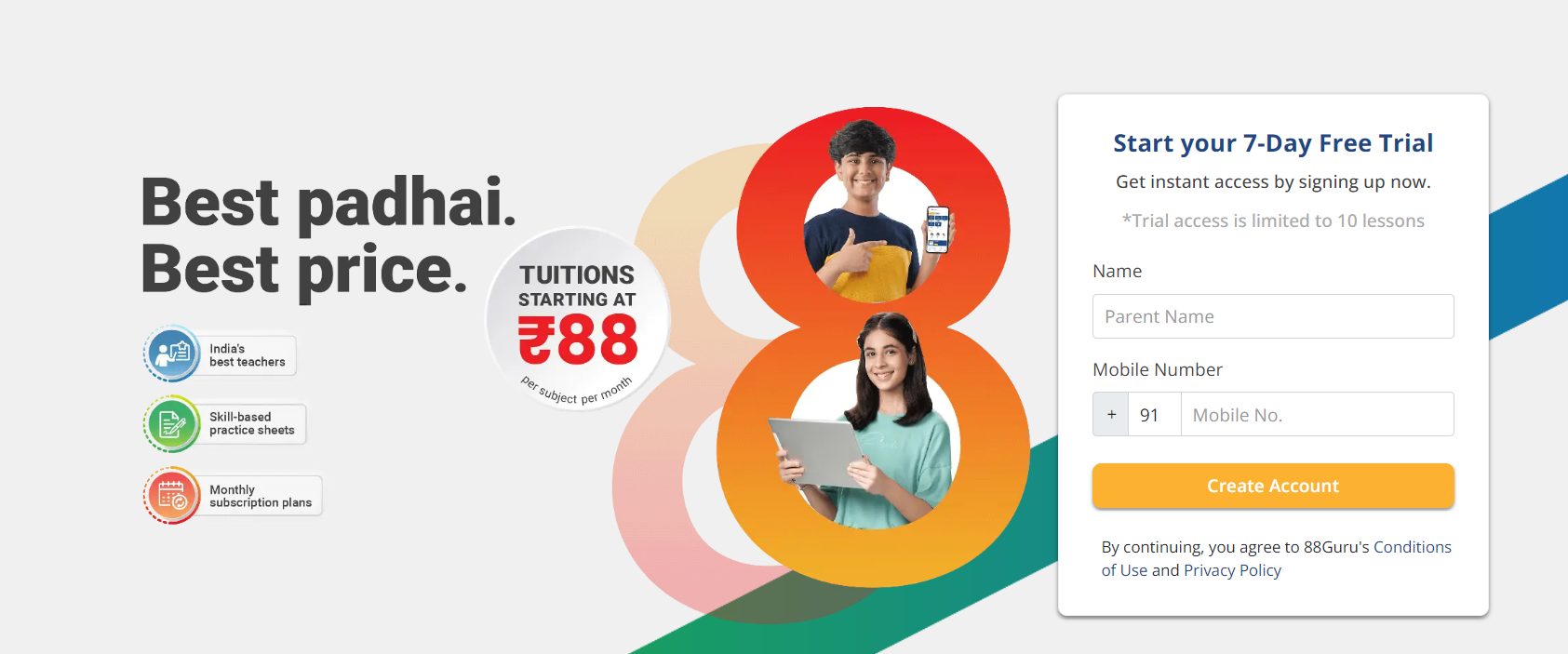 88Guru – online tuition at Affordable Rates