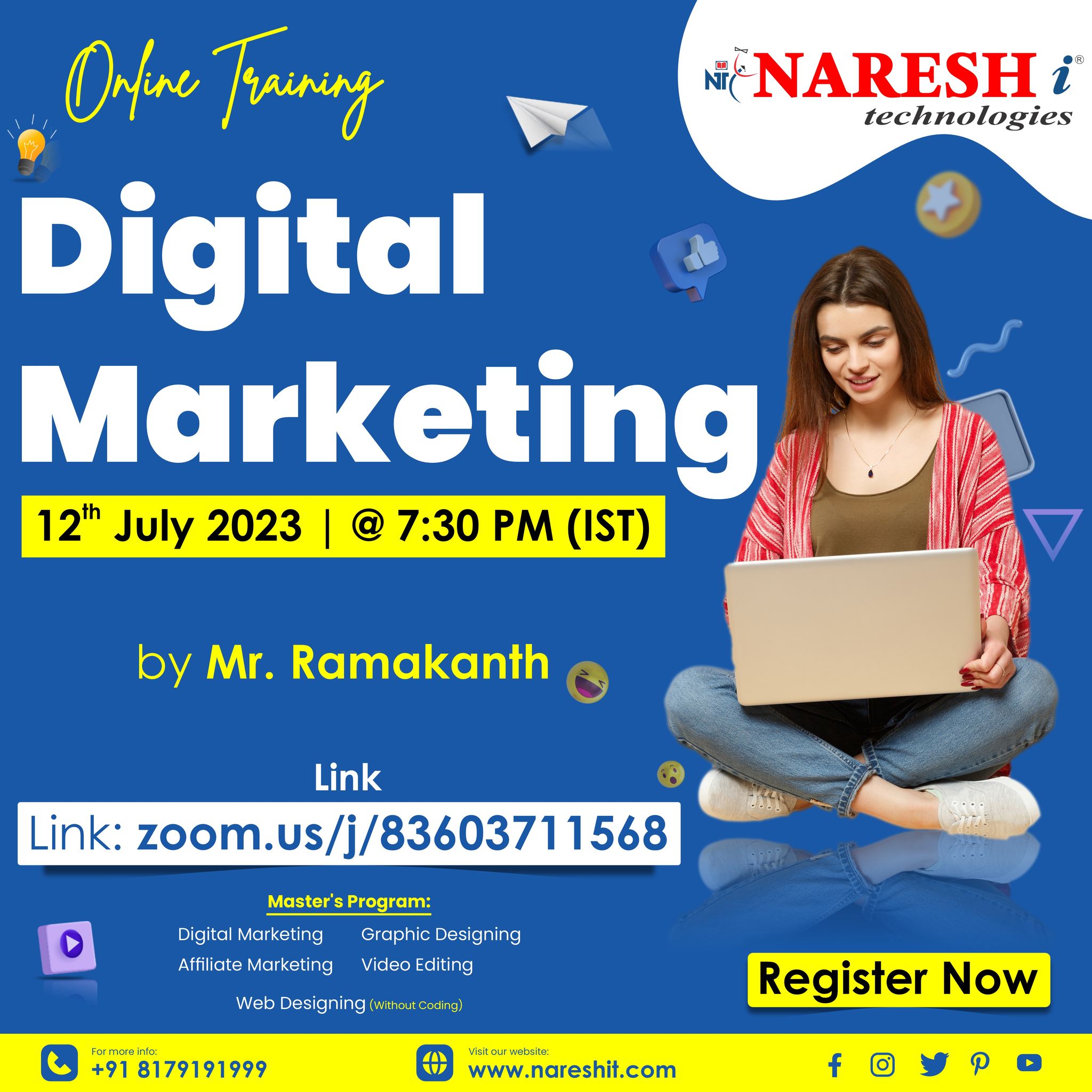 Advance Digital Marketing Online Training – NareshIT