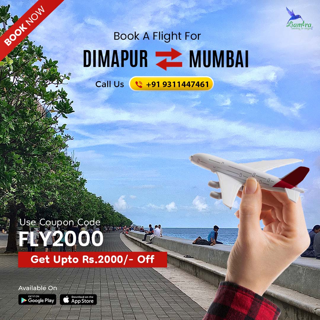 Book Dimapur to Mumbai Flight With Liamtra