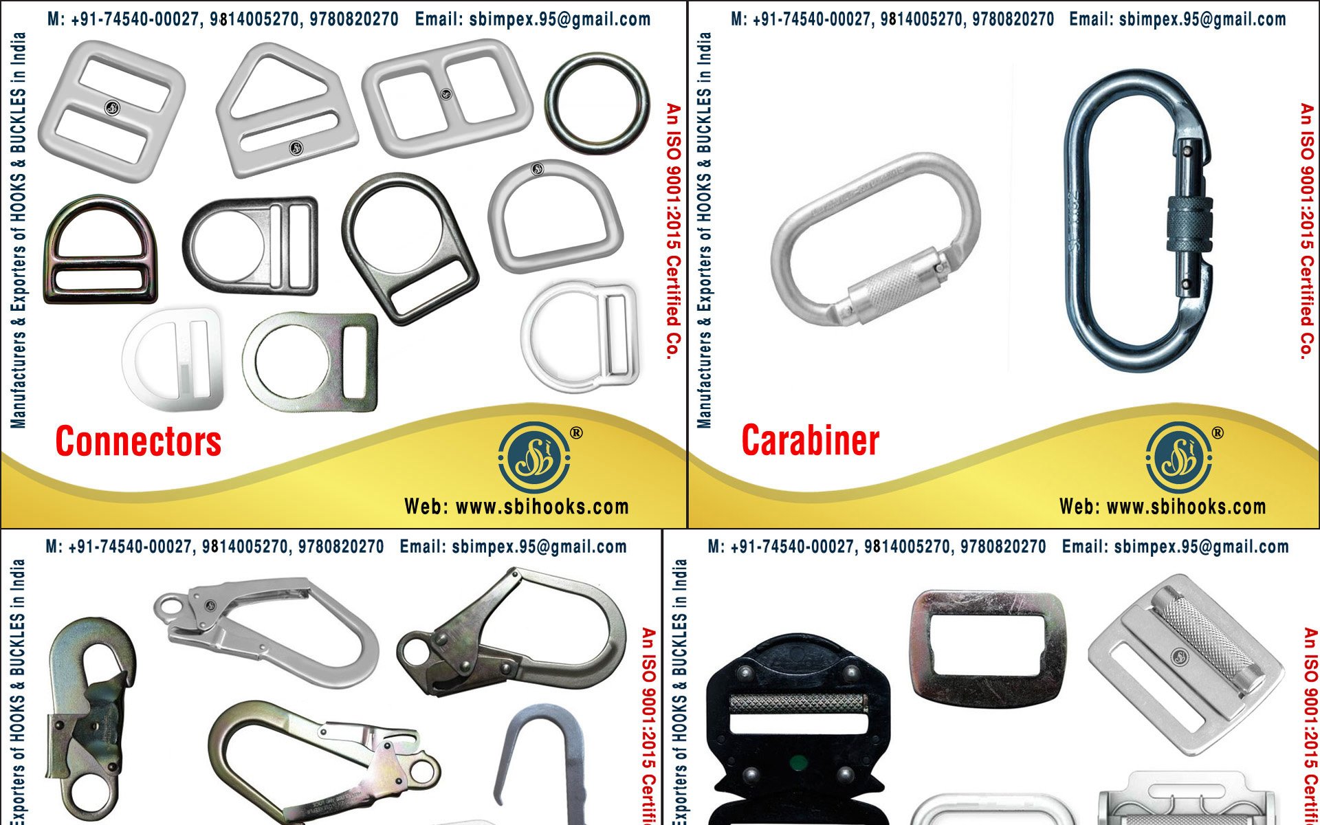 Safety Buckles & Hooks manufacturers exporters