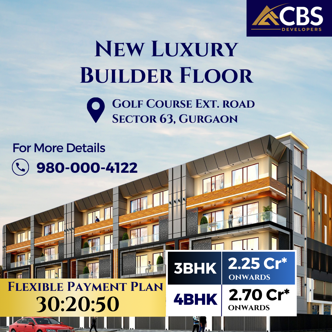 Luxury Builder Floor in Gurgaon Sector 63A