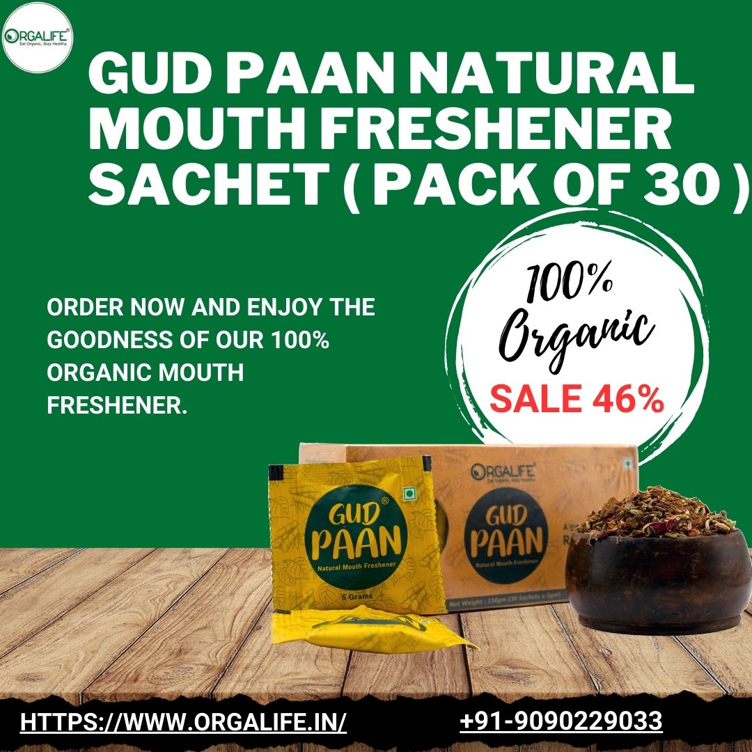 Private: GUD PAAN NATURAL MOUTH FRESHENER SACHET ( Pack Of 30 )