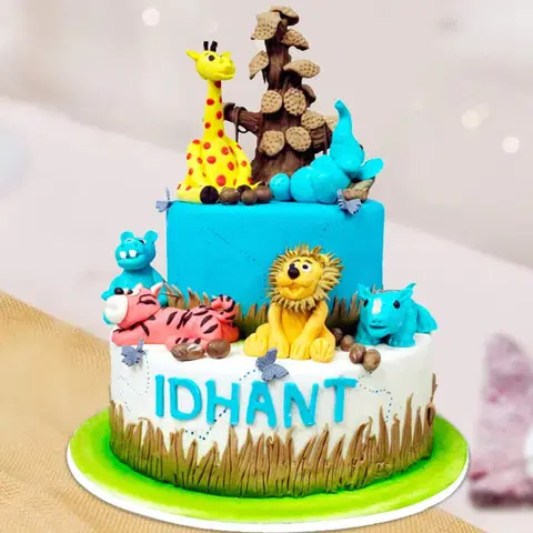 Place An Order For Jungle Theme Cakes Online Now At Bakingo