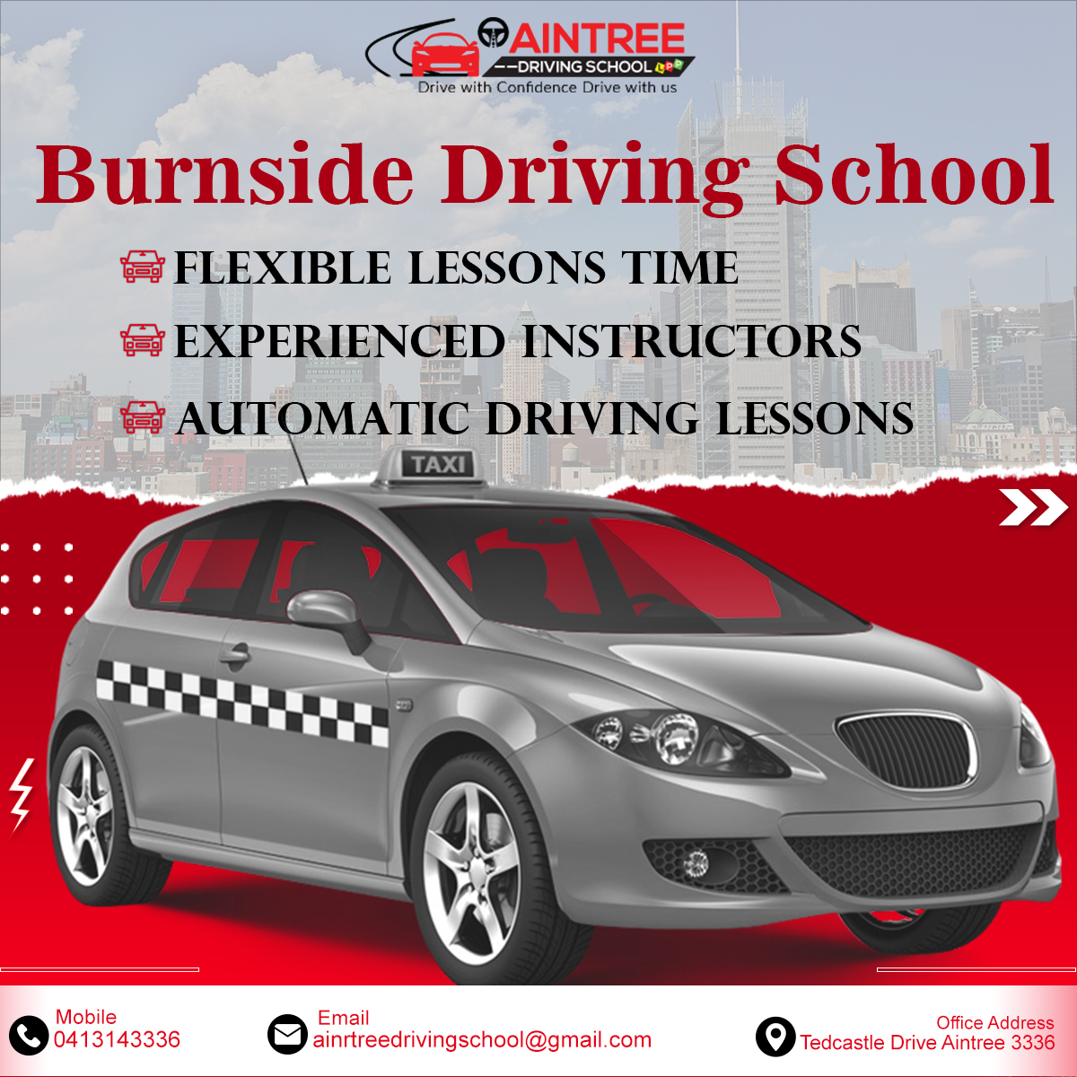 Driving school in Burnside