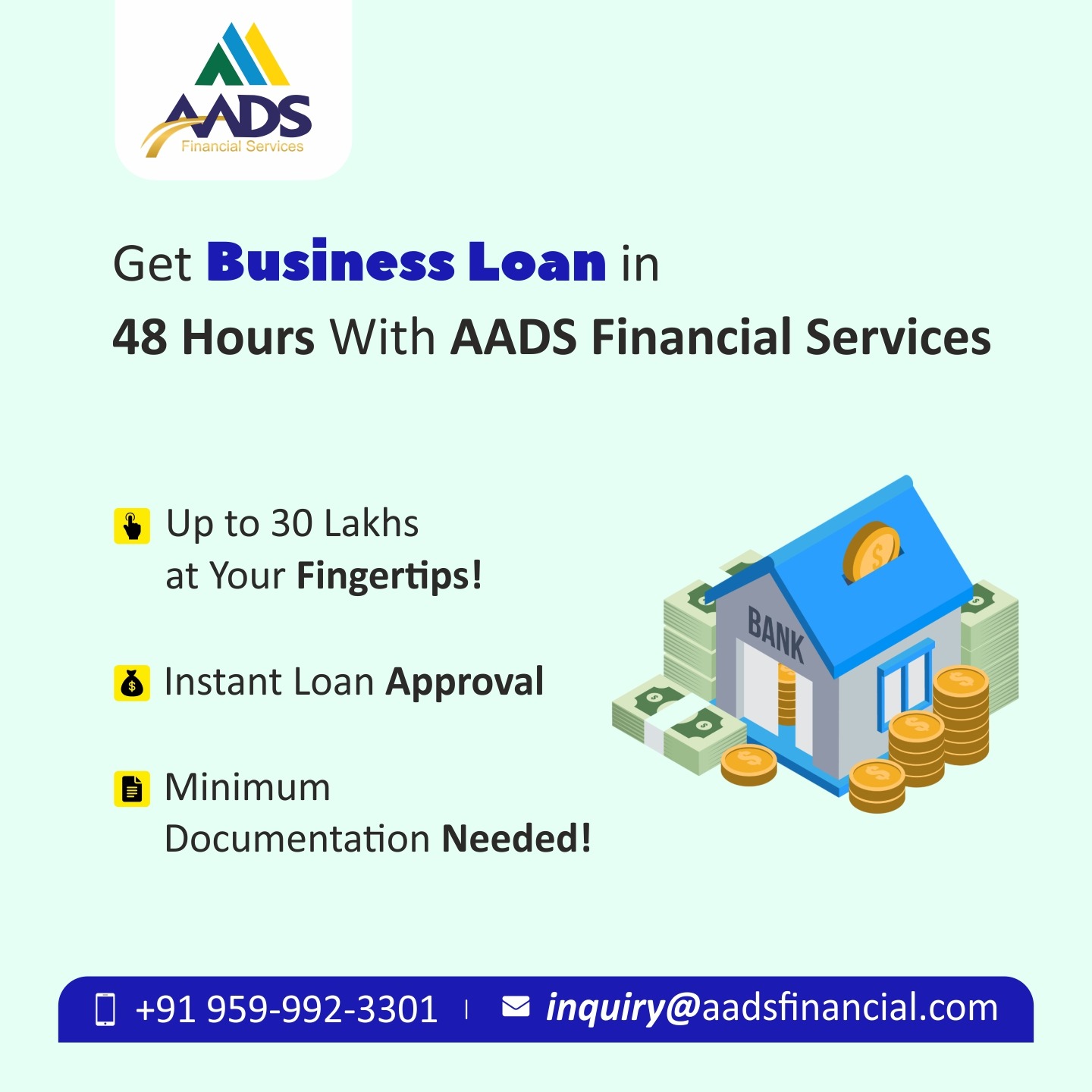 Apply online and Instant business loan with Large Loan amount.