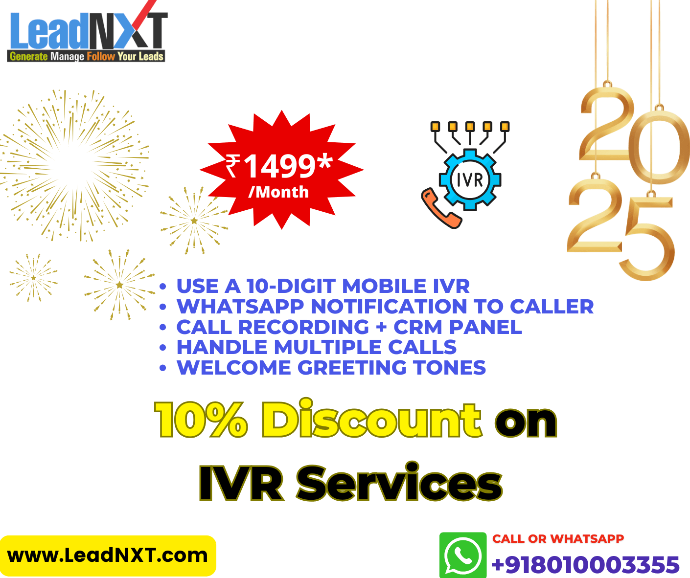 use IVR in the New Year with LeadNXT